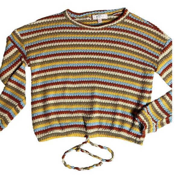 Moa Moa Girls Multicolor Knit Sweater Size Medium - Picture 8 of 8